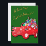 Off Road Santa Merry Christmas! Holiday Card<br><div class="desc">Off Road Santa shows the lengths the big guy will go to get you your special gift!  His special all-terrain vehicle has chrome antlers!</div>