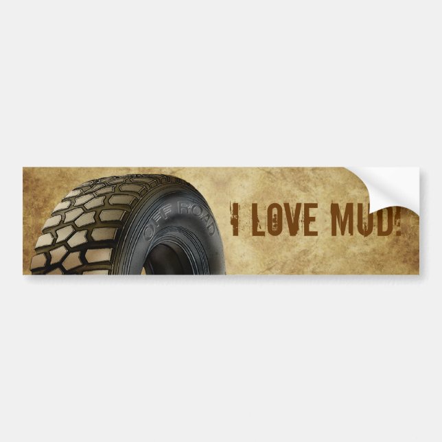 Off Roaders Customisable Bumper Sticker (Front)