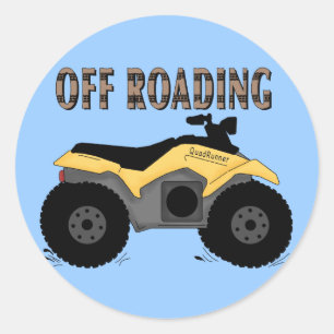 Off Roading Tshirts and Gifts Classic Round Sticker