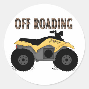 Off Roading Tshirts and Gifts Classic Round Sticker