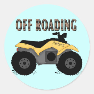Off Roading Tshirts and Gifts Classic Round Sticker