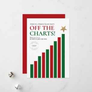 Off the charts Holiday Corporate Custom Card