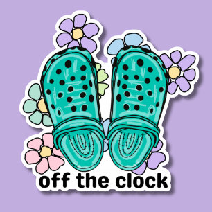 Off the Clock Rubber Clogs and Flowers
