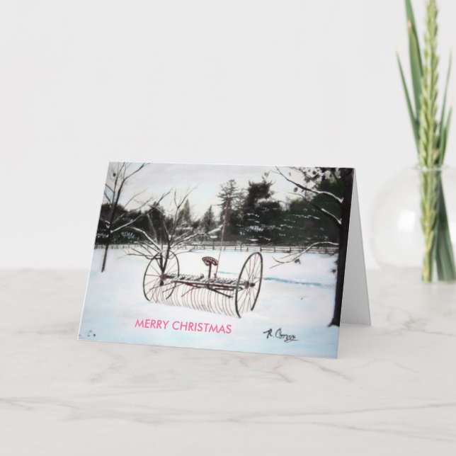 OFF THE FARM, MERRY CHRISTMAS HOLIDAY CARD (Front)