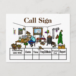 Off The Grid Ham Radio Shack QSL Cards