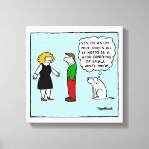 Off The Leash Canvas Print - Nice Dress