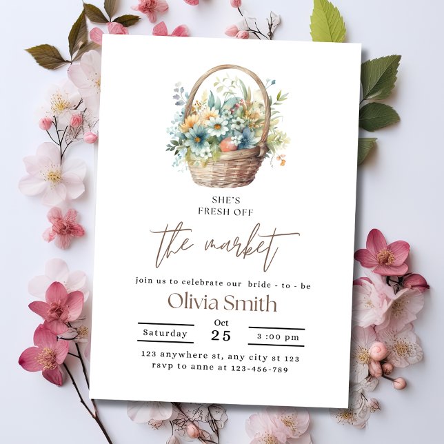 Off the Market Bridal Shower Invite, Bridal Shower Invitation (Creator Uploaded)