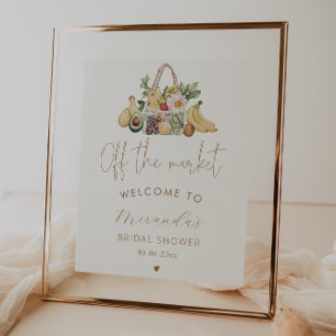 Off The Market Bridal Shower Welcome Poster