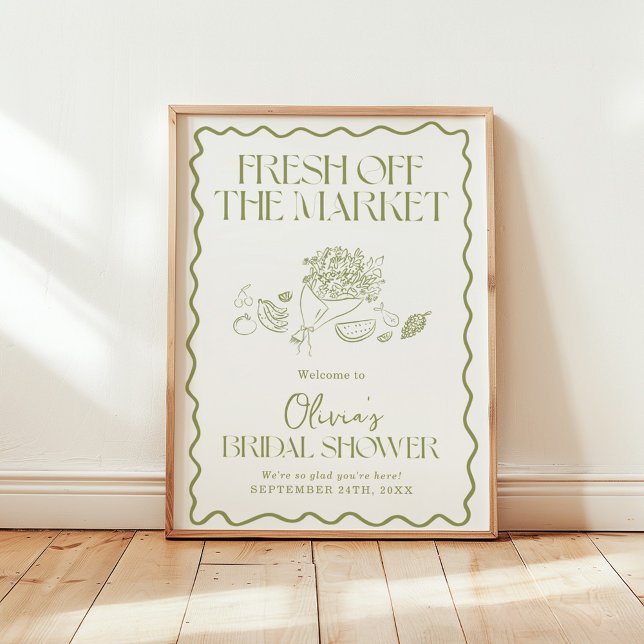 Off The Market Bridal Shower Welcome Sign 18x24" (Creator Uploaded)