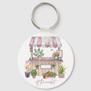 Off the Market Bride Design Cute Girly Market Key Ring