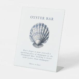 Off the Market Coastal Market Bridal Shower  Pedestal Sign