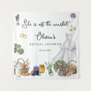 Off the market farmer's Bridal Shower photo Tapestry
