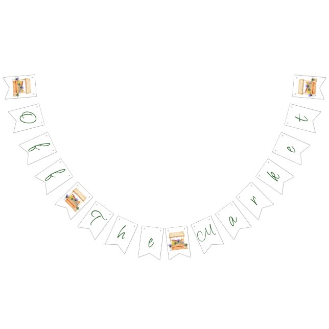 Off the Market Farmers Flower Market Bridal Shower Bunting (All)