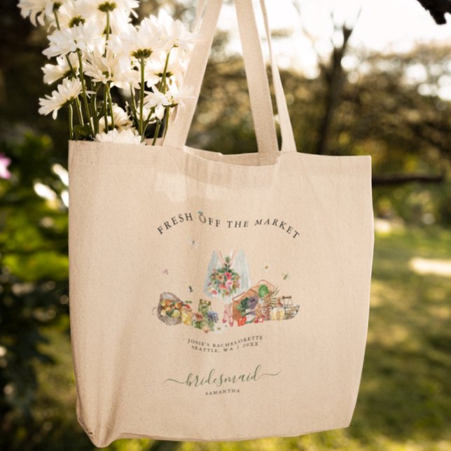 Off The Market | Farmer's Market Bridal Shower Tote Bag (Creator Uploaded)