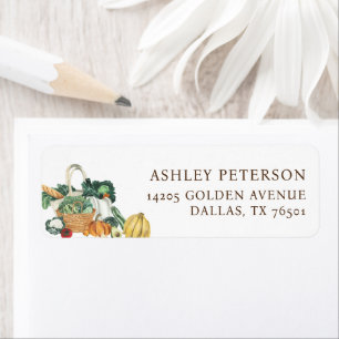 Off The Market Farmers Market Theme Return Address