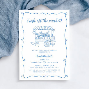 Off The Market Hand Drawn Bridal Shower Invitation
