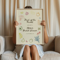 Off The Market Hand Drawn Bridal Shower Welcome