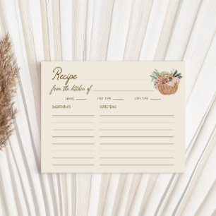 Off The Market Whimsical Bridal Shower Recipe Enclosure Card
