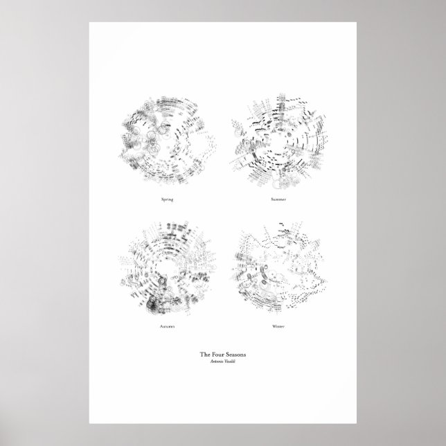 Off the Staff: The Four Seasons (separate, black) Poster (Front)