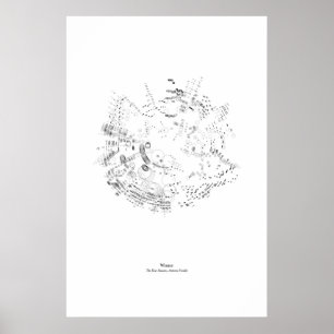 Off the Staff: The Four Seasons - Winter (black) Poster