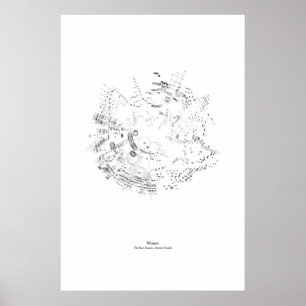 Off the Staff: The Four Seasons - Winter (black) Poster