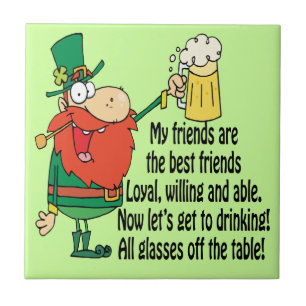 Off The Table Leprechaun Friends Tile