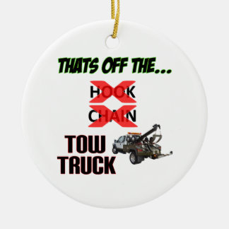 Off the Tow Truck Ceramic Tree Decoration