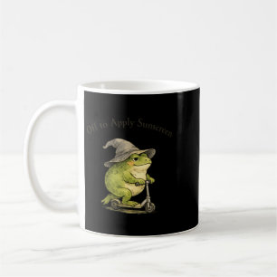Off To Apply Sunscreen Frog Funny Summer Meme Coffee Mug