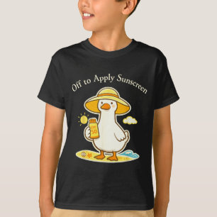 Off to Apply Sunscreen Goose Holiday Beach Trip T-Shirt