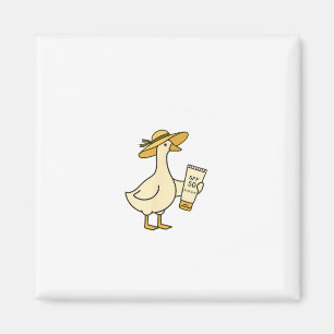 Off to Apply Sunscreen Goose Summer Beach Vacation Magnet