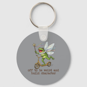Off To Be Weird And Build Character Fairy Frog Key Ring