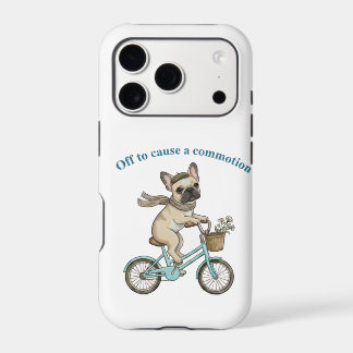 Off to Cause a Commotion – Vintage French Bulldog 