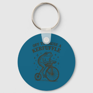 Off to cause a kerfuffle frog  key ring