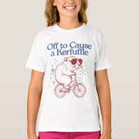 Off to Cause a Kerfuffle Funny Beaver on a Bike