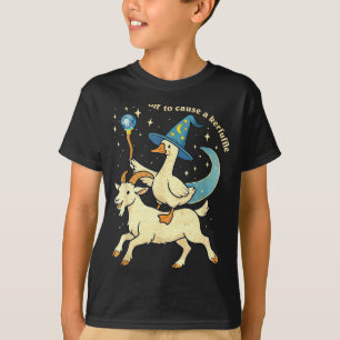 Off To Cause A Kerfuffle Funny Chaotic Weird Anima T-Shirt