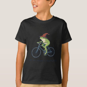 Off To Cause A Kerfuffle Funny Frog T-Shirt