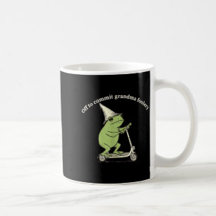 Off To Commit Grandma Foolery Funny Frog Meme Coffee Mug