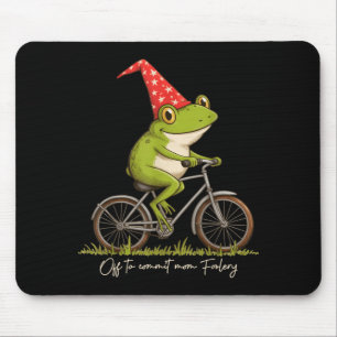 Off To Commit Mom Foolery Funny Frog Meme  Mouse Mat