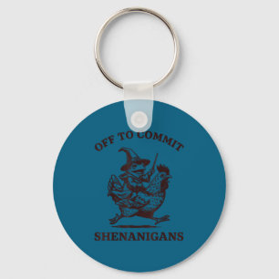 Off to commit shenanigans frog key ring