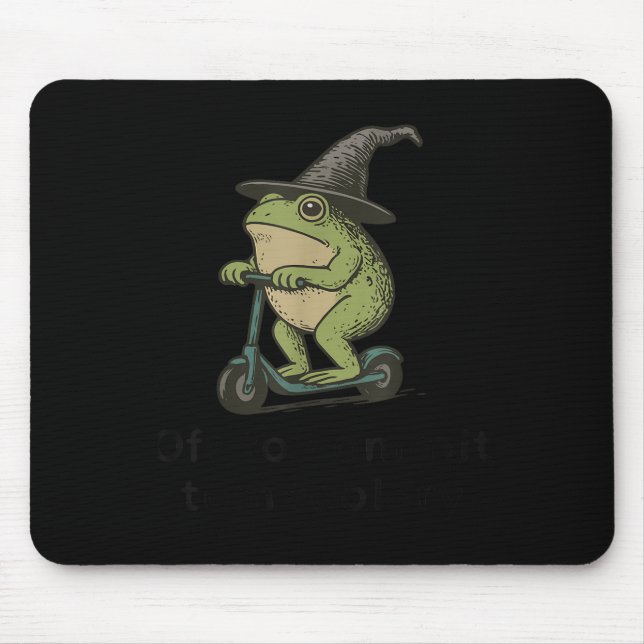 Off To Commit Tom Foolery Frog, Funny Whimsical Fr Mouse Mat (Front)