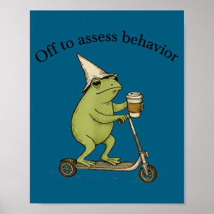 Off To Ess Behavior Funny Frog Aba Behavior Theras Poster