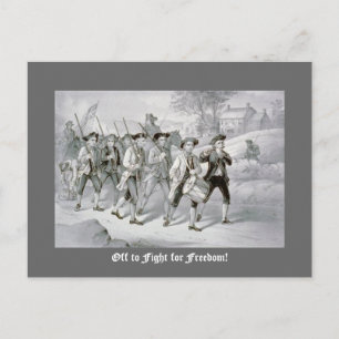 Off to Fight for Freedom! Postcard