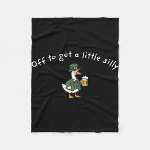 Off to get a little silly funny goose beer fleece blanket