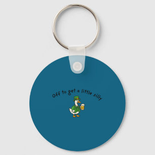 Off to get a little silly st paddys day goose key ring