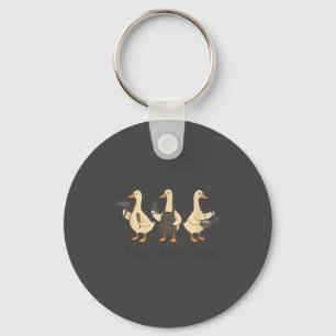 Off To Get A Little Snippy Funny Goose Key Ring