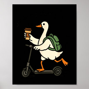 Off to regulate emotions funny goose poster