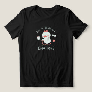 Off To Regulate Emotions Funny Therapy Duck Tri-Blend Shirt