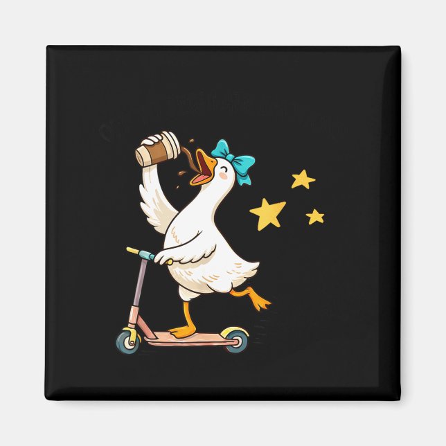 Off to regulate emotions goose funny mental health magnet (Front)