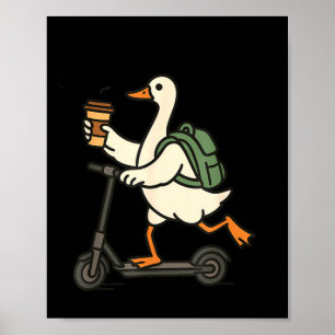 Off to regulate emotions goose funny mental health poster