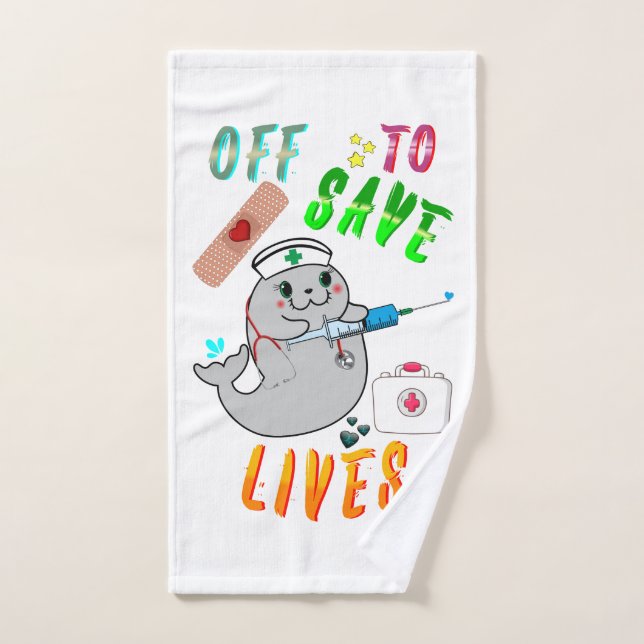 Off To Save Lives Hand Towel (Hand Towel)